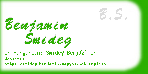 benjamin smideg business card